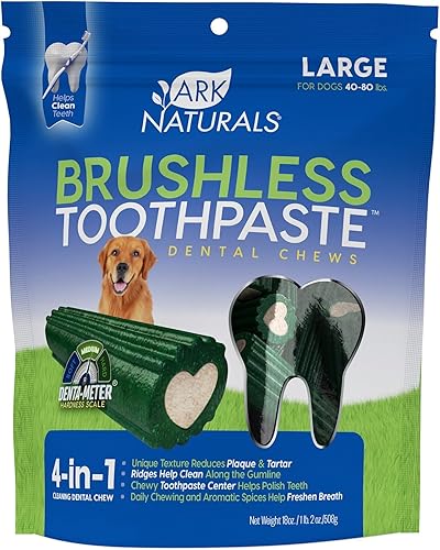 Arca Naturals productos para mascotas 326070, 12-onzas pasta de dientes sin cepillo masticable sin aliento, pequeñamediana.