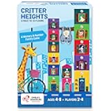Chalk and Chuckles Critter Heights Memory Game – Build Your Building Challenge for Kids Ages 4-8