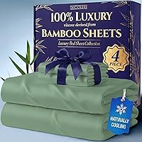 Vista 30 de DECOLURE Sábanas 100% Viscosa Derivada de Bambú Tamaño Individual - Sábanas de Lujo de 3 Piezas Naturalmente Refrescantes, Juego de Cama Ultra Suave