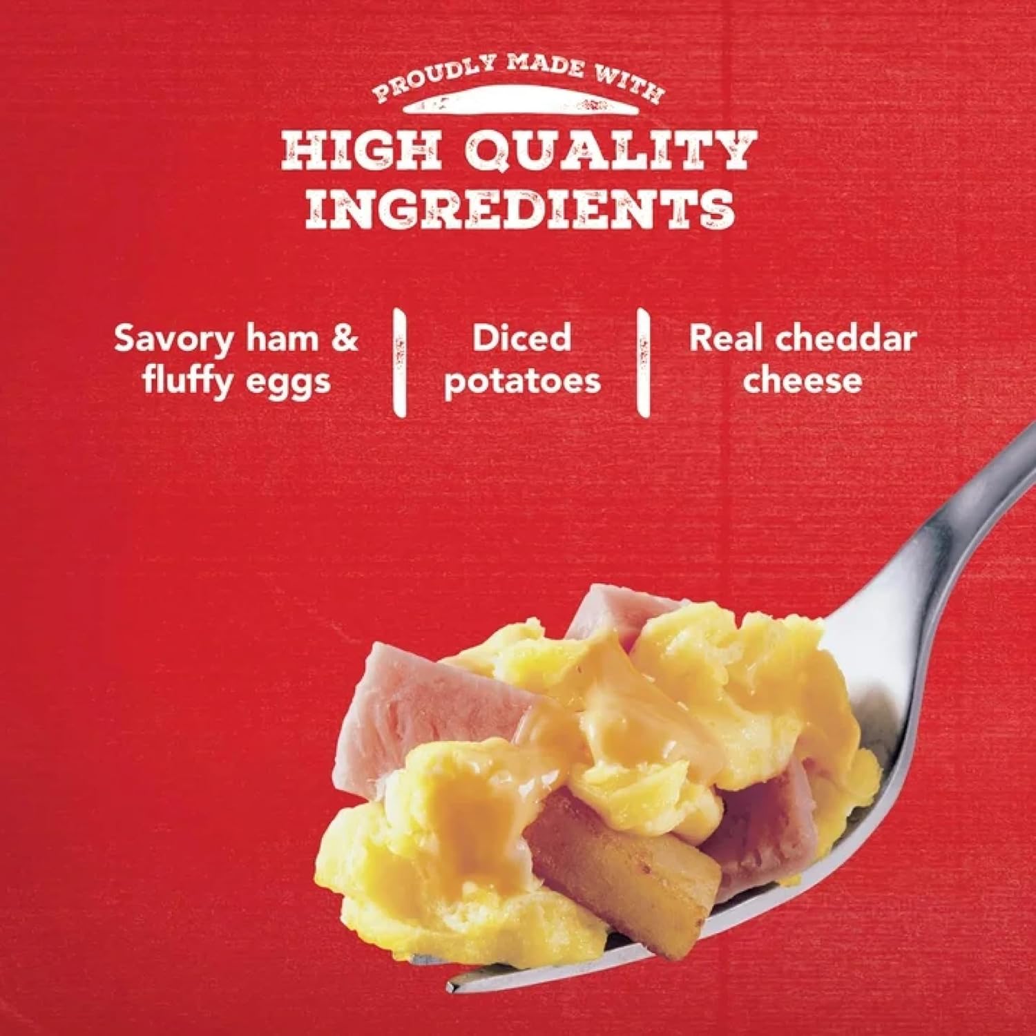 Salutem Vita – Ham & Cheese Breakfast Bowl, Protein-Packed Frozen Meal, Quick & Easy Breakfast Solution Gift Set – Pack of 8