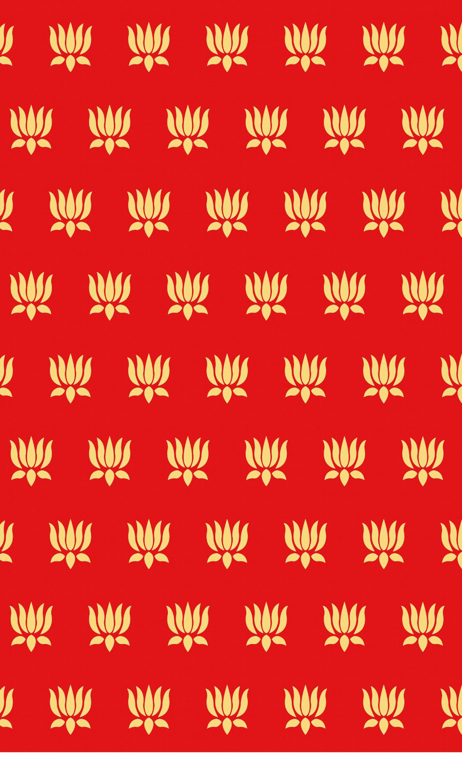 DC Red Kolam Lotus Design Backdrop Cloth for Pooja Decoration/House Warming Function/Traditional Events (8Ft * 5Ft) Washable Fabric-image-16