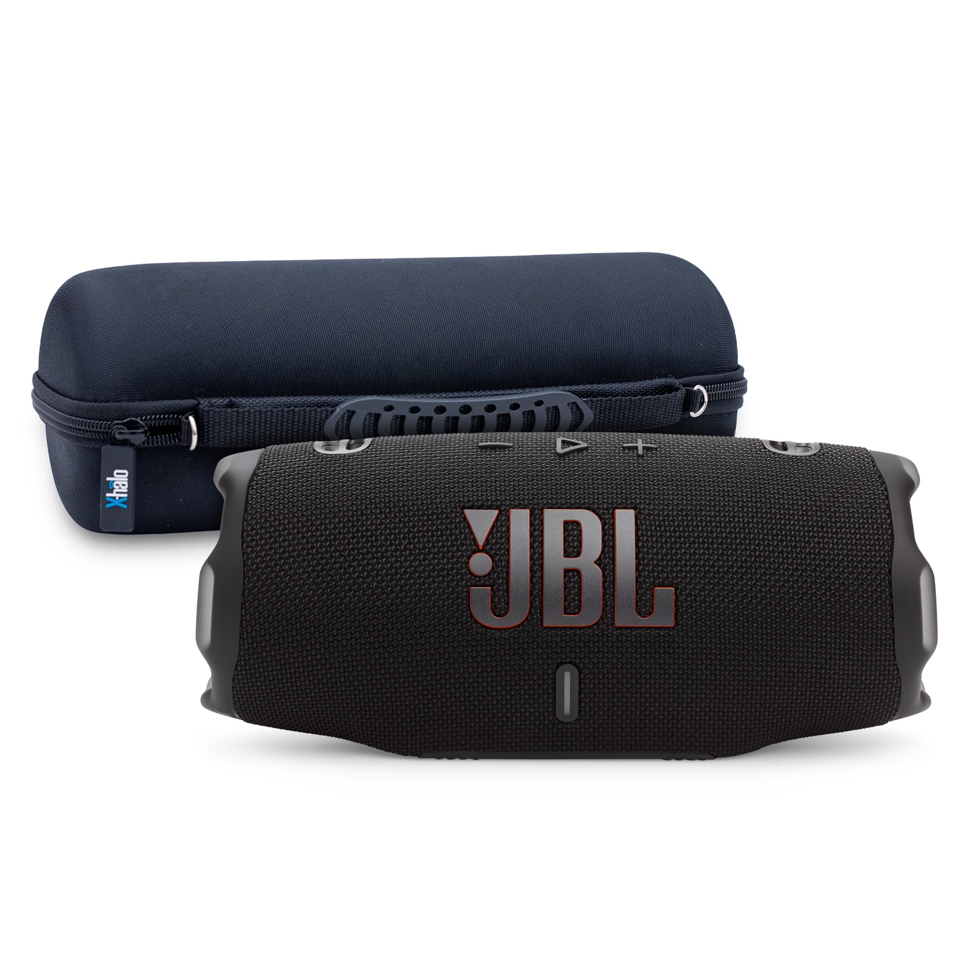 JBL Charge 6 - Portable Bluetooth Speaker - Black Bundle with X-Halo Hardcase - Black