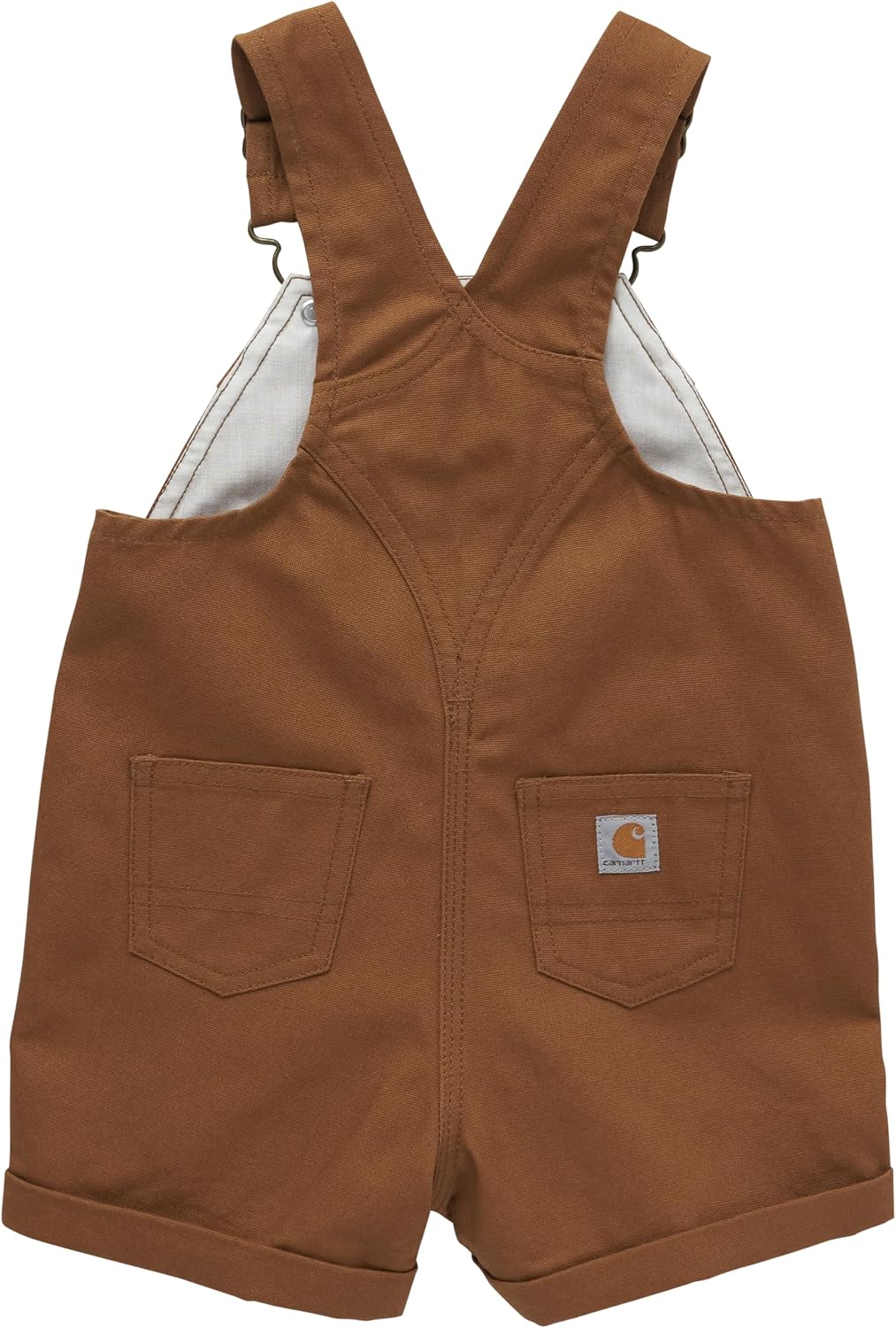 Carhartt Kid's CM9748 Canvas Ruffle Front Shortall - Girls