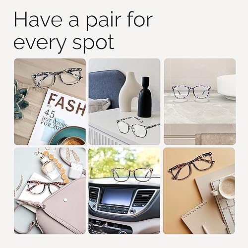 Miniatura 6 de CCVOO - Anteojos de lectura para mujeres y hombres, con filtro de luz azul, lectores, anteojos unisex para computadora, lentes de cerca