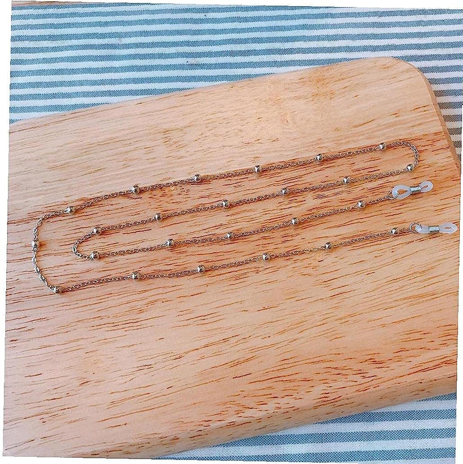 REVAHI Cadenas de anteojos de Metal para Mujer, Gafas de Sol, Cadena de anteojos, Soporte de cordón, Correa para el Cuello, Cuerda