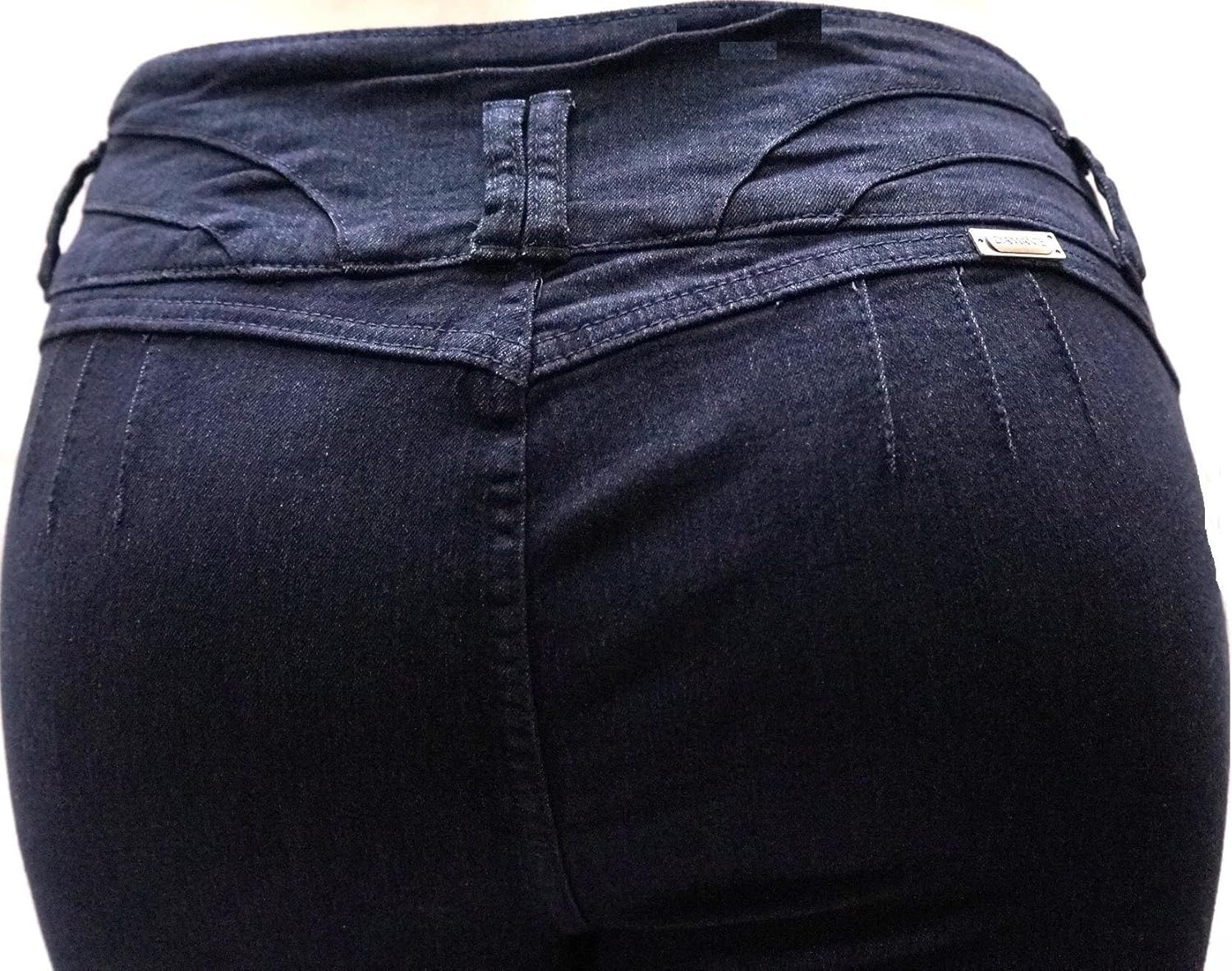 LA CHULA Women's Plus Size Stretch Premium Black Denim Jeans Capri HIGH Waist - Image 5