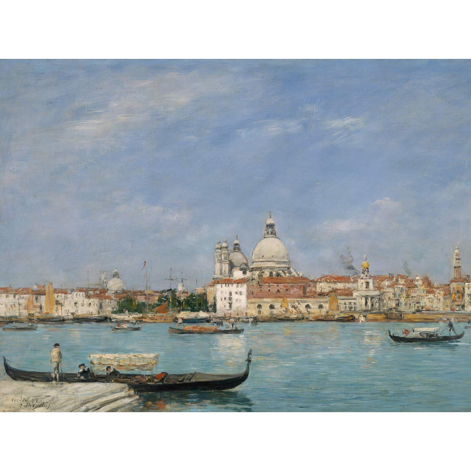 Eugene Louis Boudin Venice Large Art Print Poster Wall Decor Premium Mural