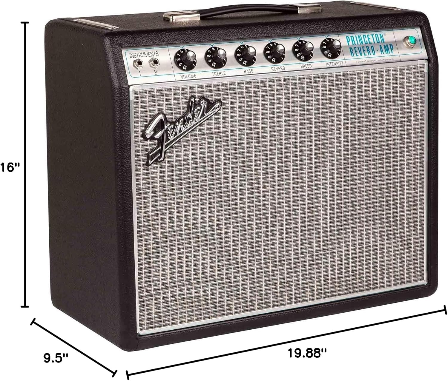 Fender 68 Custom Princeton Reverb Guitar Amplifier, with 2-Year Warranty