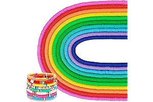 MIIIM Rainbow Polymer Heishi Beads for Jewelry Making