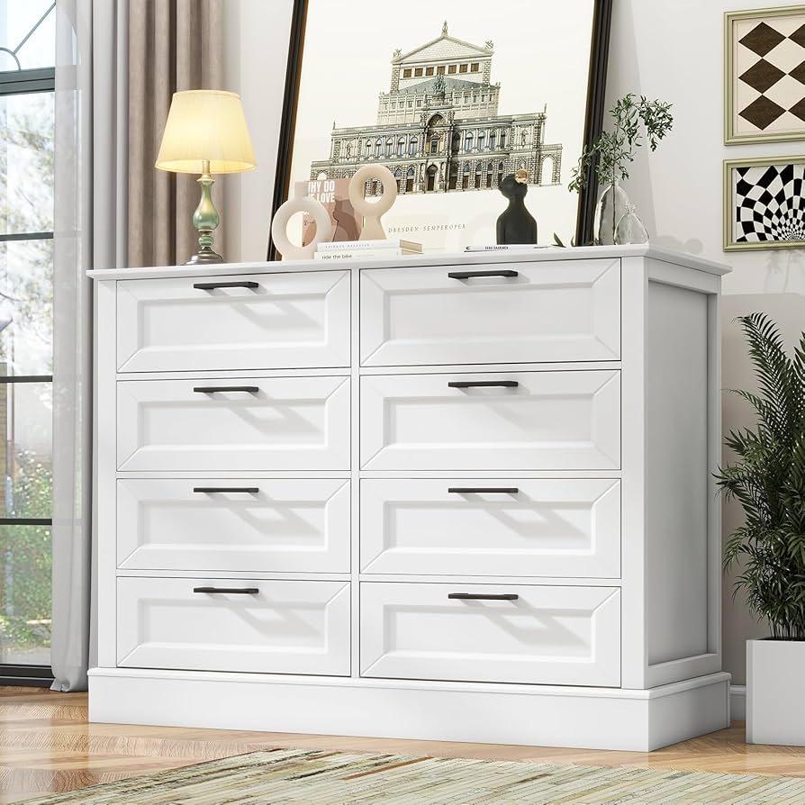 Amazon.com: ZLWJGY Odeekea White Dresser for Bedroom, Wood Dresser