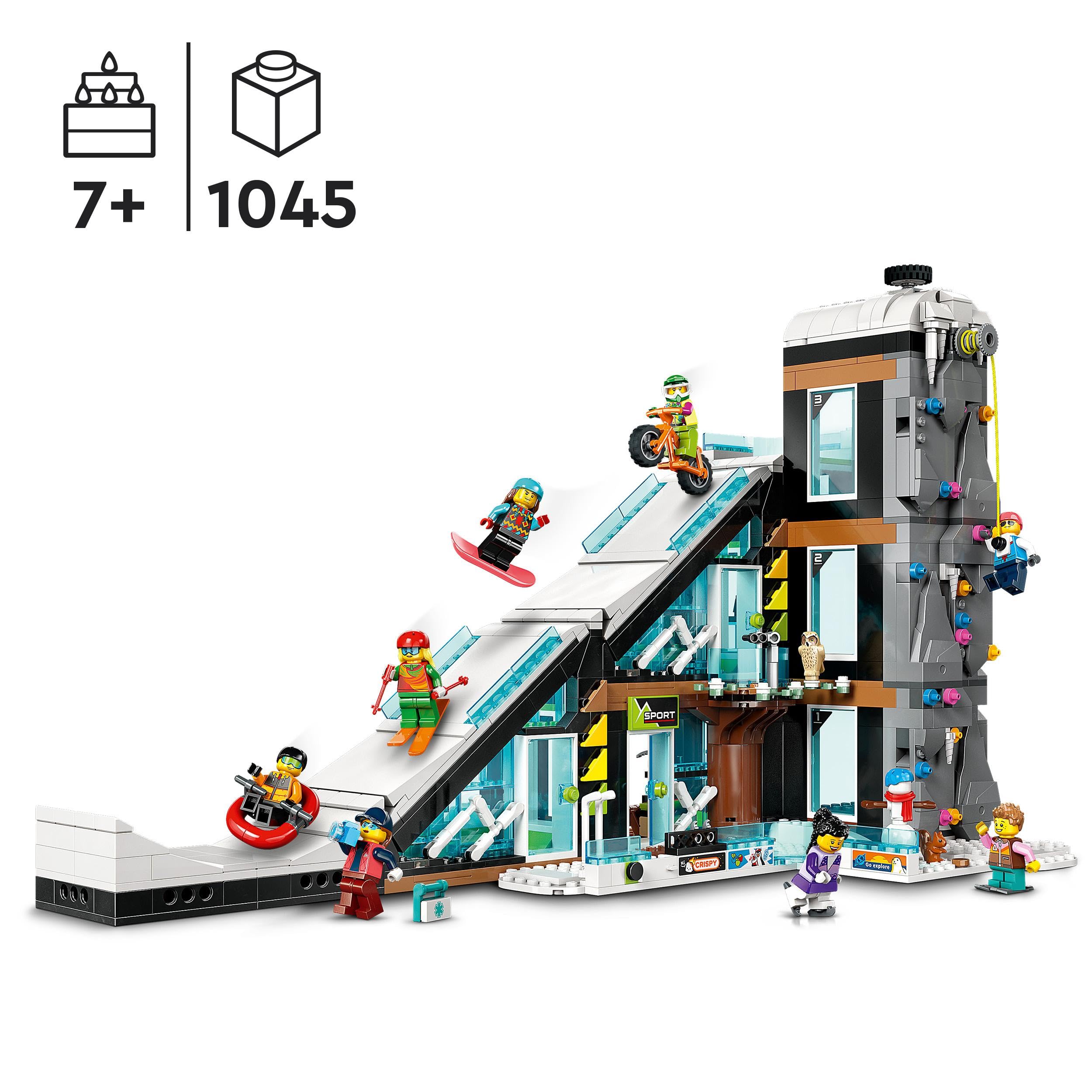 LEGO 60366 City Ski & Climbing Center, 3-Height Modular Building