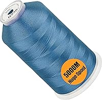 Vista 103 de New brothread - Bobina única de 5000 m de hilo de poliéster para máquina de bordar 40WT para máquinas comerciales y domésticas - Marigold