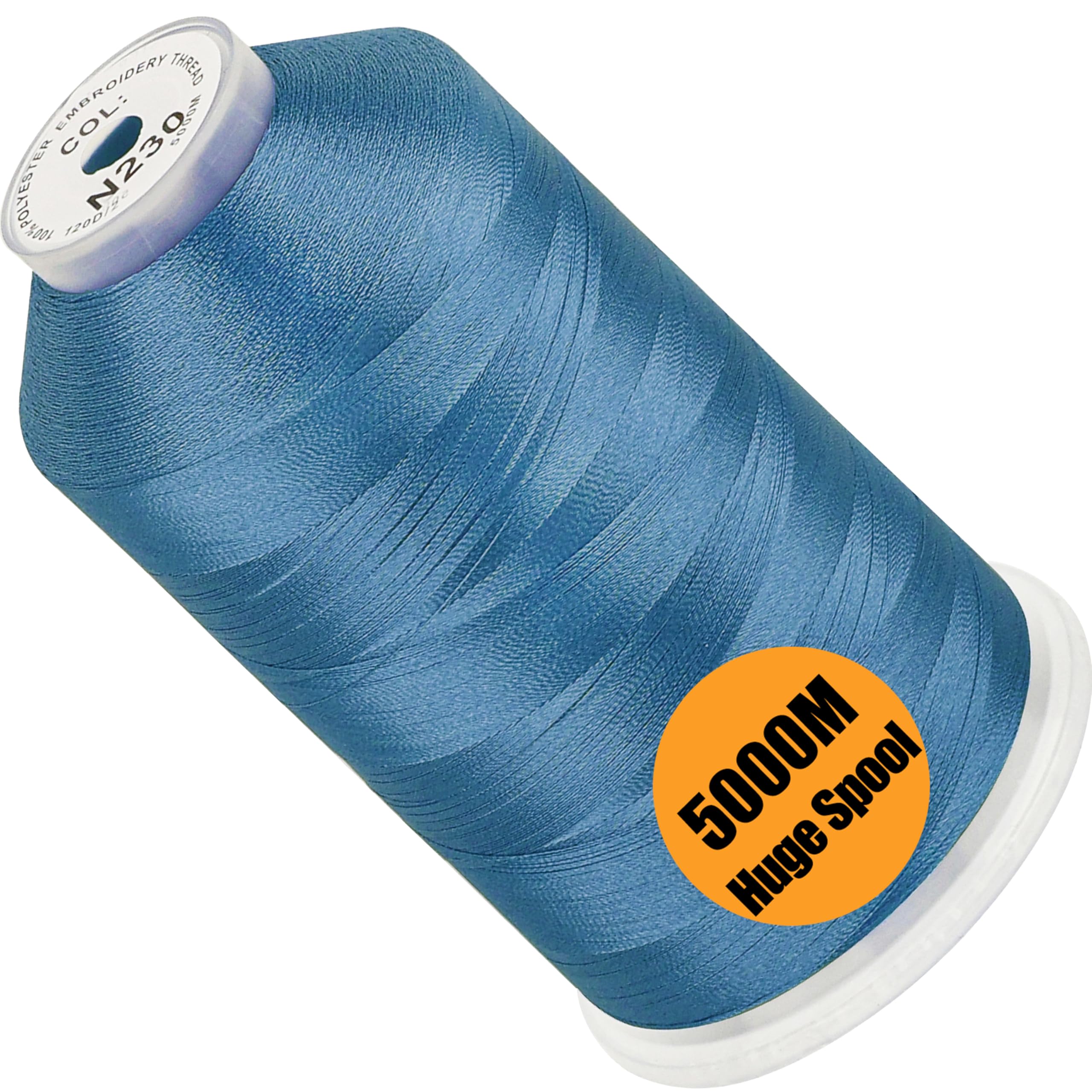 New brothread Huge Spool Embroidery Thread -Bright Blue Fits Janome Color