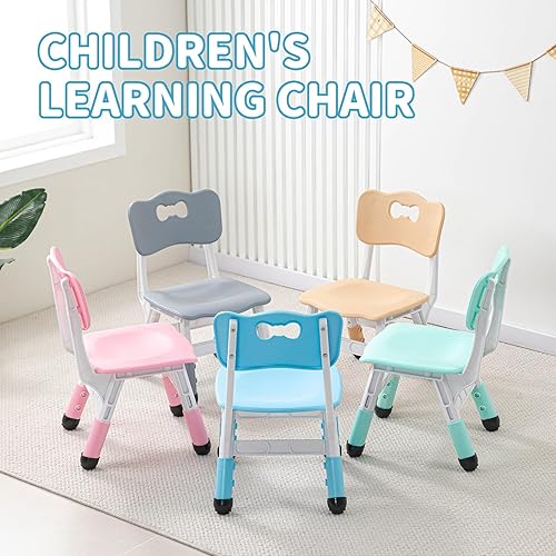 Miniatura 3 de UNICOO Silla para niños, silla de aula para niños adecuada para el aula familiar, preescolar, guardería, sala de juegos, silla infantil de altura