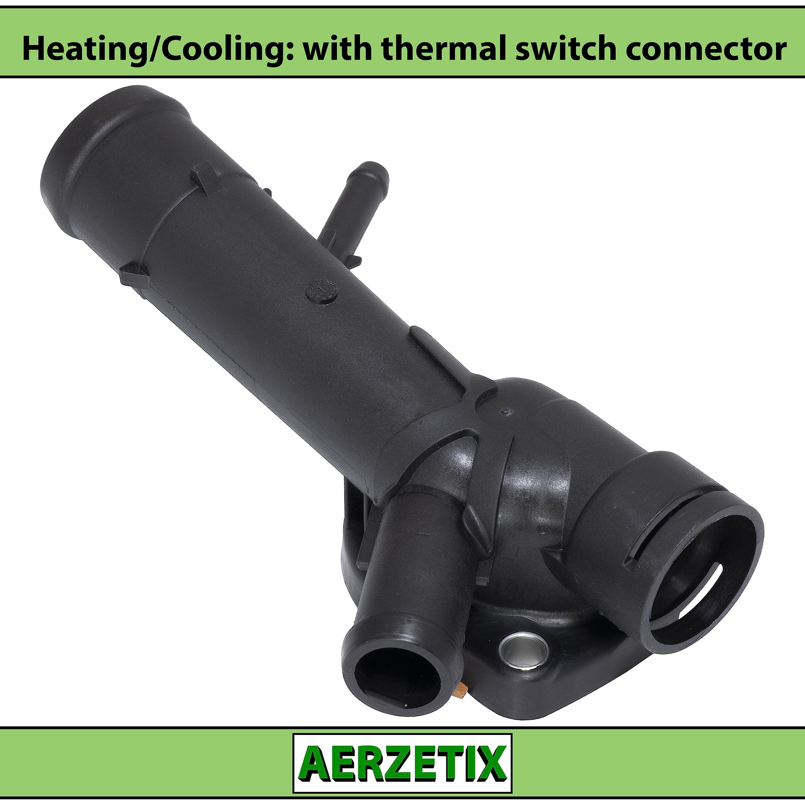 AERZETIX - C67186 - Kühlmittelflansch mit Dichtung und thermoschalteranschluss - kompatibel mit OE-nummern 03L 121 131B, 03L 121 131F