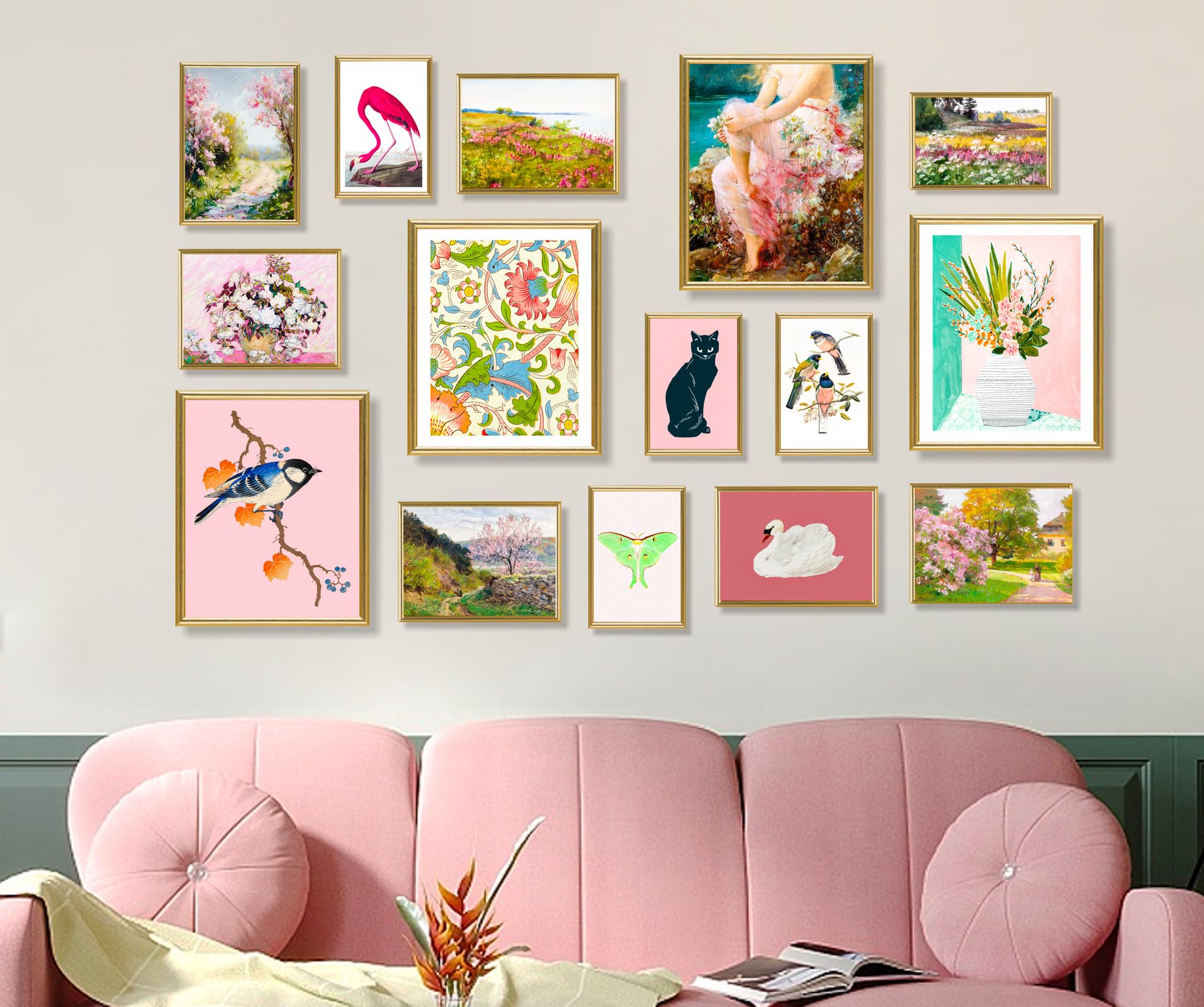 Amazon.com: 18 PCS Colorful Eclectic Wall Art Decor, Famous Artist