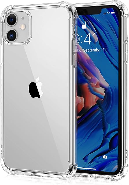 ULuck Case Compatible with Iphone 11, Crystal Clear Anti-Yellow Case, Slim Soft TPU Silicone Shockproof Bumper Cover, Anti-Scratch iphone 11 Phone Case - 6.1 inch