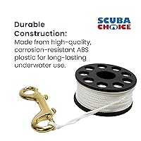 Vista 6 de Scuba Choice Buceo Compact Bobina de dedo, 100 ', línea blanca
