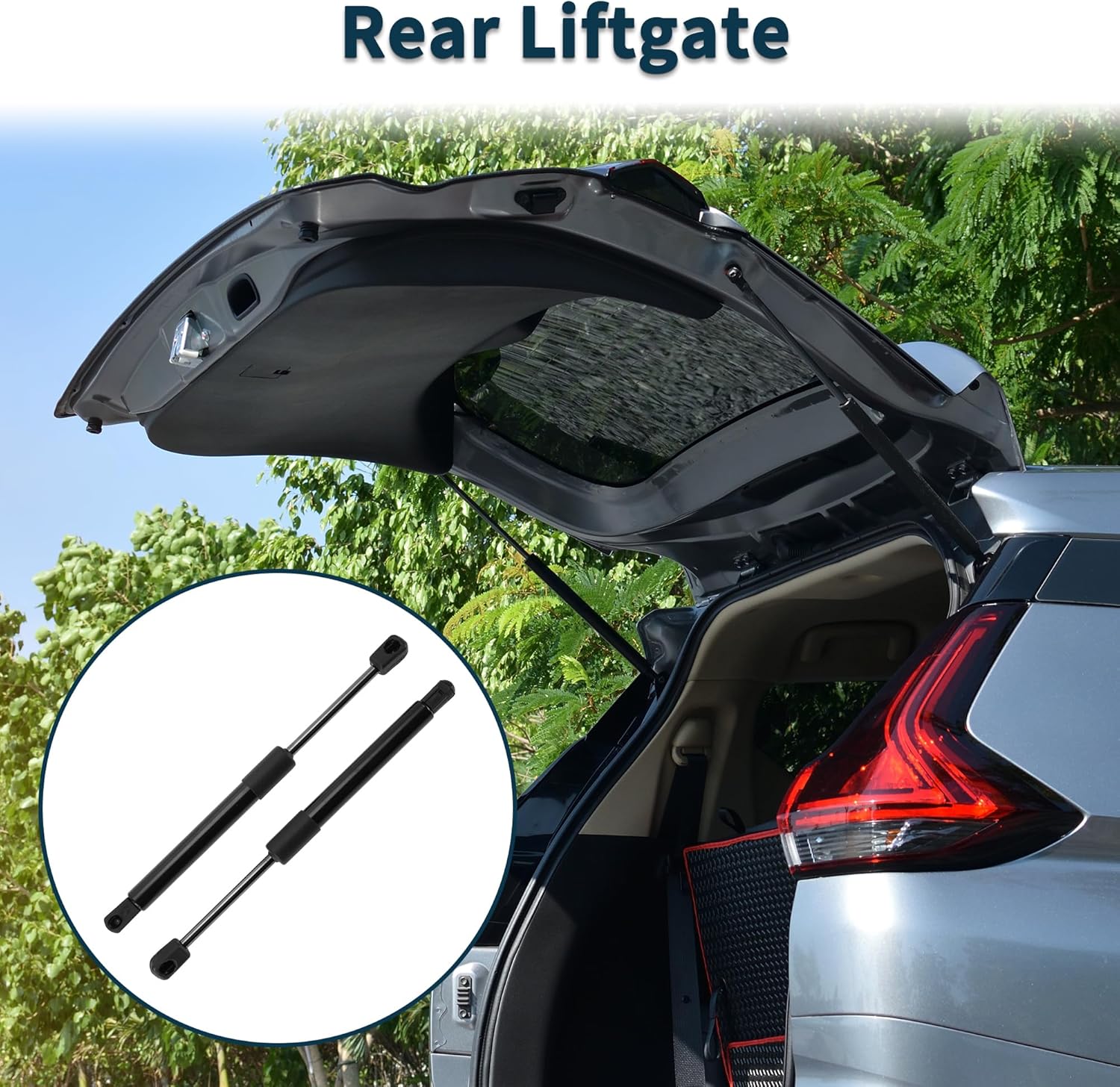 Lift Supports Struts for Chevrolet Camaro Coupe with Spoiler 2010-2015 No.92235151/92235152 Rear Hatch Gas Spring Black 2Pcs