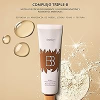 Vista 6 de tarte BB blur crema hidratante con color de amplio espectro SPF 30 – Cobertura media construible con acabado mate natural ligero, vegano y libre