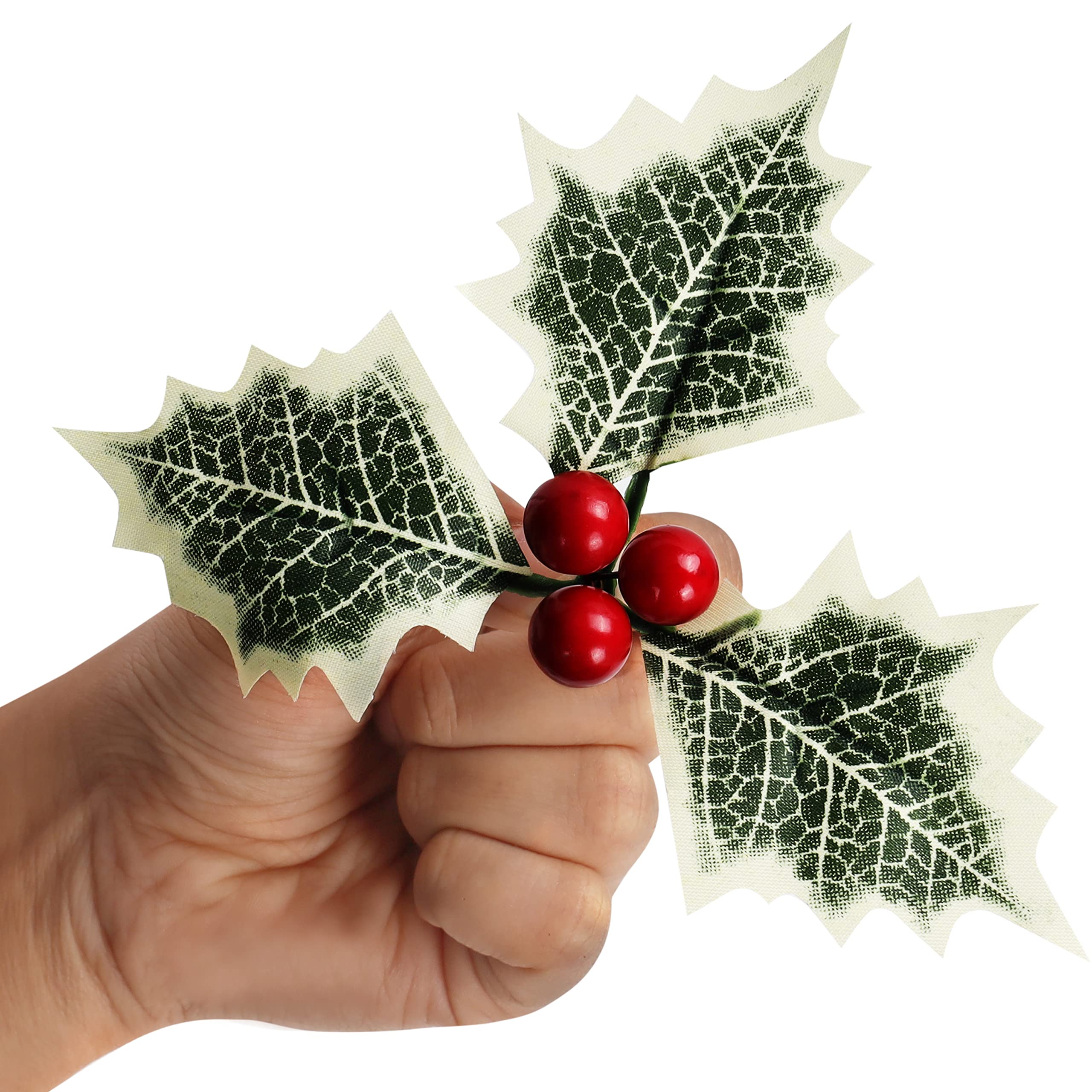 30 Branches De Houx Artificiel Noël Avec Baies Rouges - Déco De Table, Couronne, Mariage - Réaliste Et Réutilisable