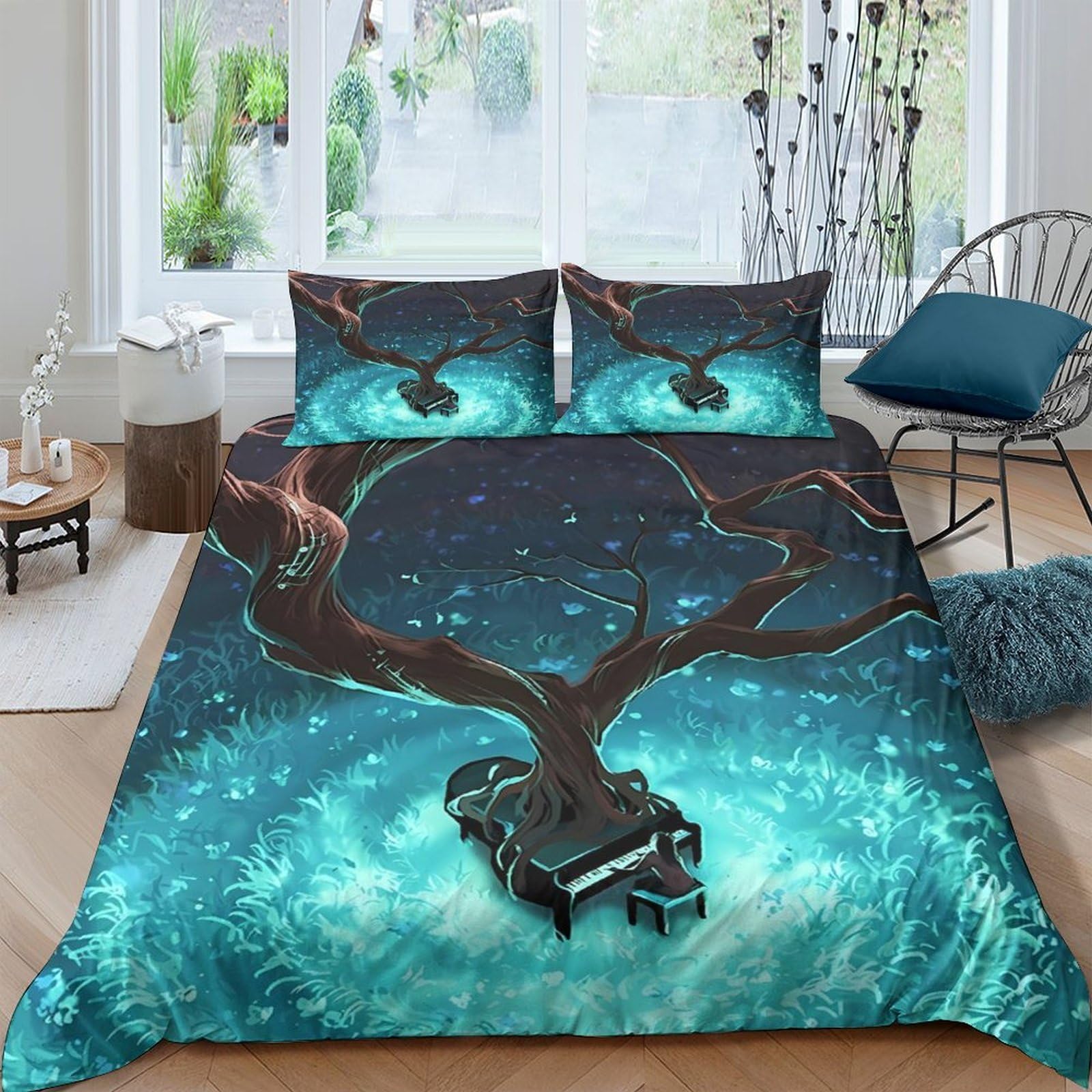 Ctjqhvkz Style-10 3D Printed Fitted Sheet Microfiber Galaxy Starry Sky Bed Cover For Bedroom And Dormitory, Anti-Slip Mattress Protector, Easy To Wash And Maintain Single（135X200cm）