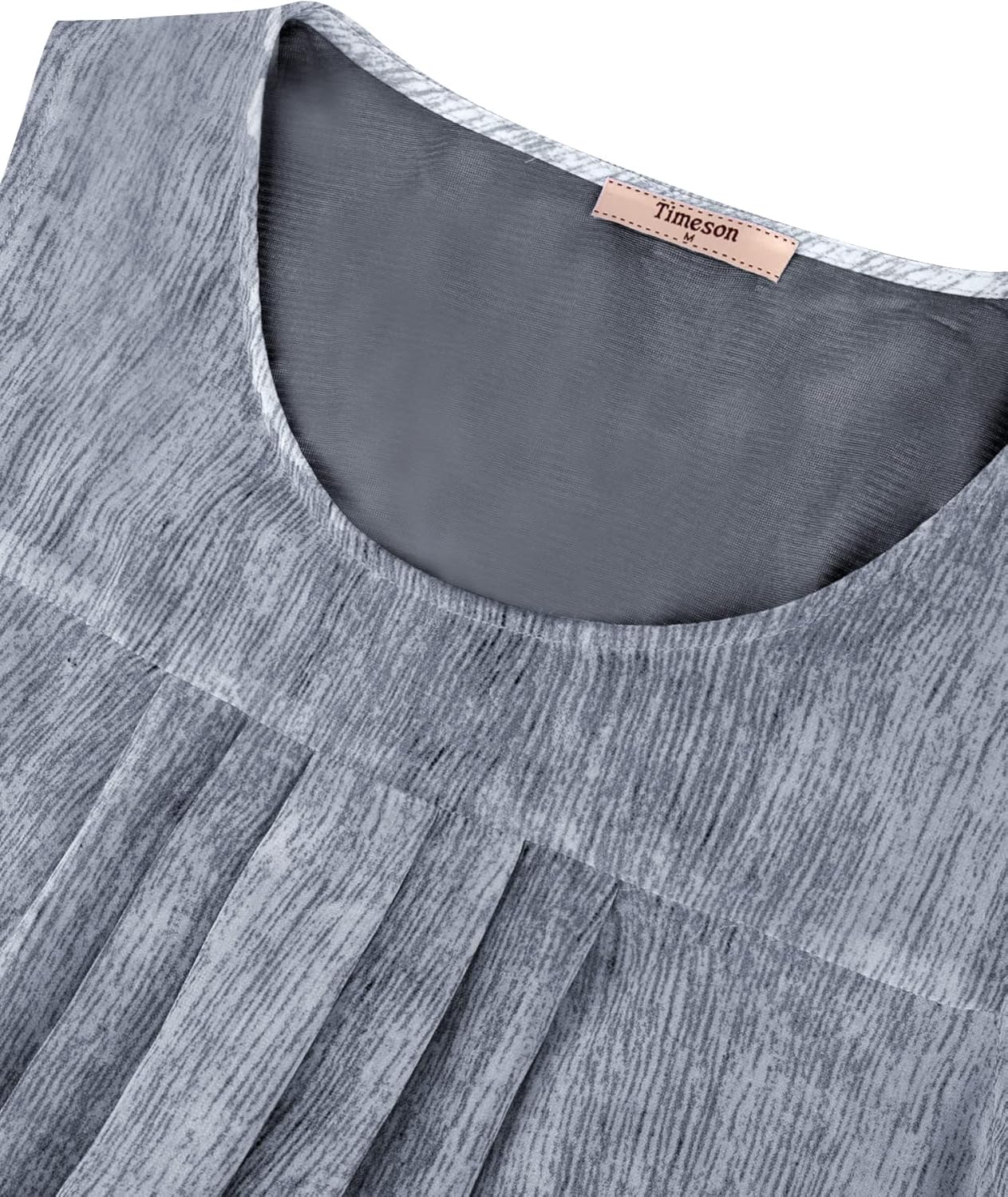 Timeson Women's Sleeveless Chiffon Tank Top Double Layers Casual Blouse Tunic - Image 4