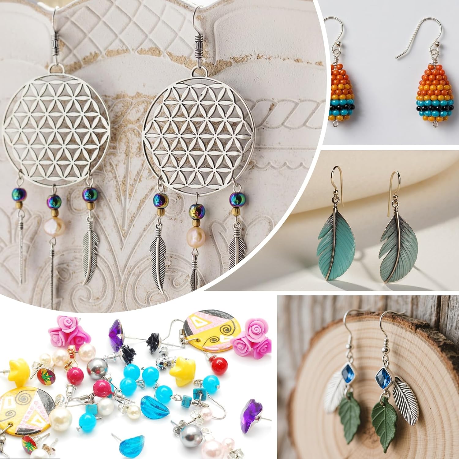 800 Pcs Sterling Silver Earring Kits for Jewelry Making, Earring Findings