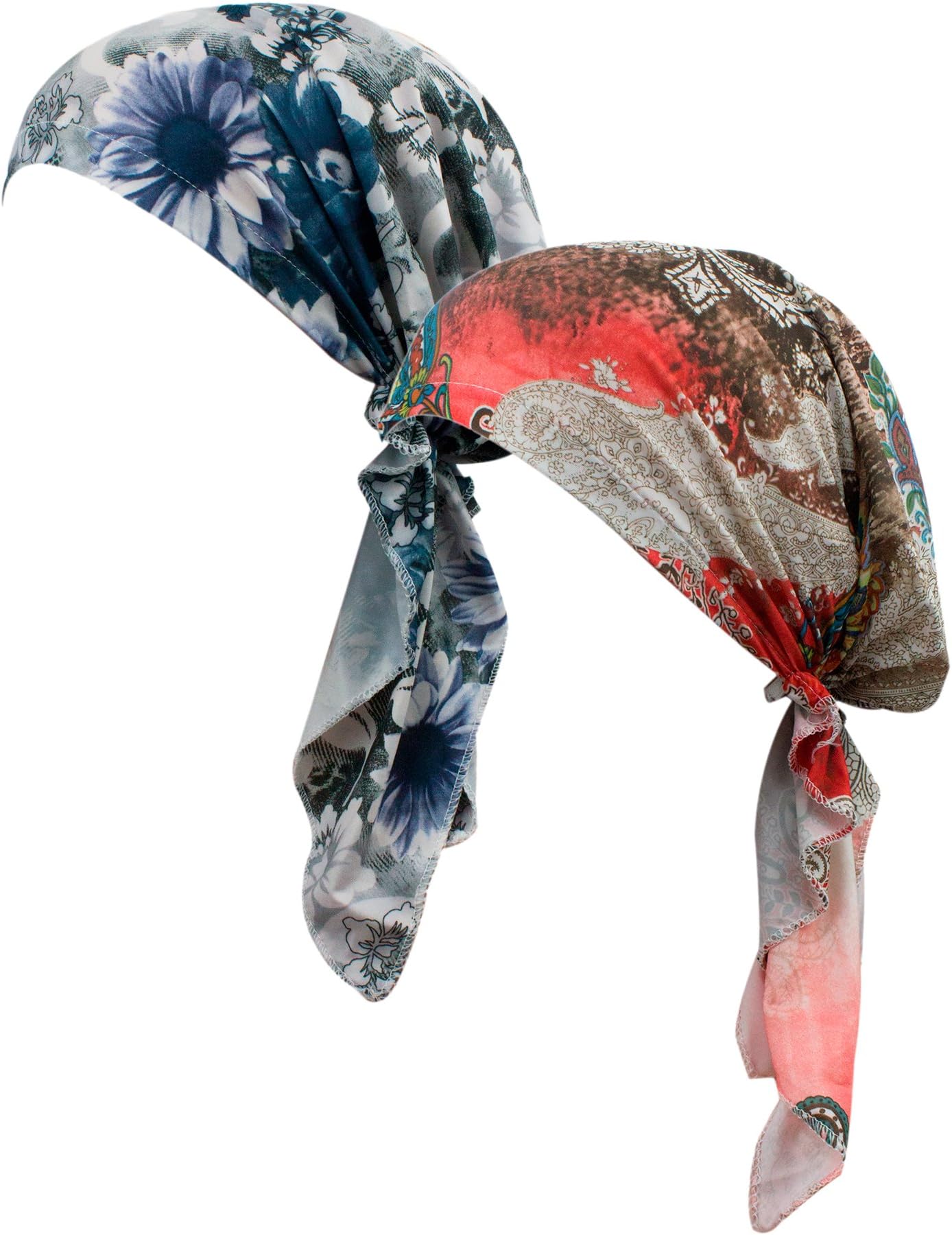 Scarf Pre Tied Cotton Chemo Hat Beanie Turban Headwear for Cancer