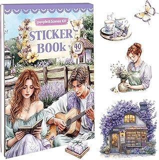 JUNKJWBZ 360 PCS People Stickers Book for Adults - Vintage Aesthetic Journaling Supplies Kit with Women Figures｜Scrapbooking,Card Making & Water Bottle DIY