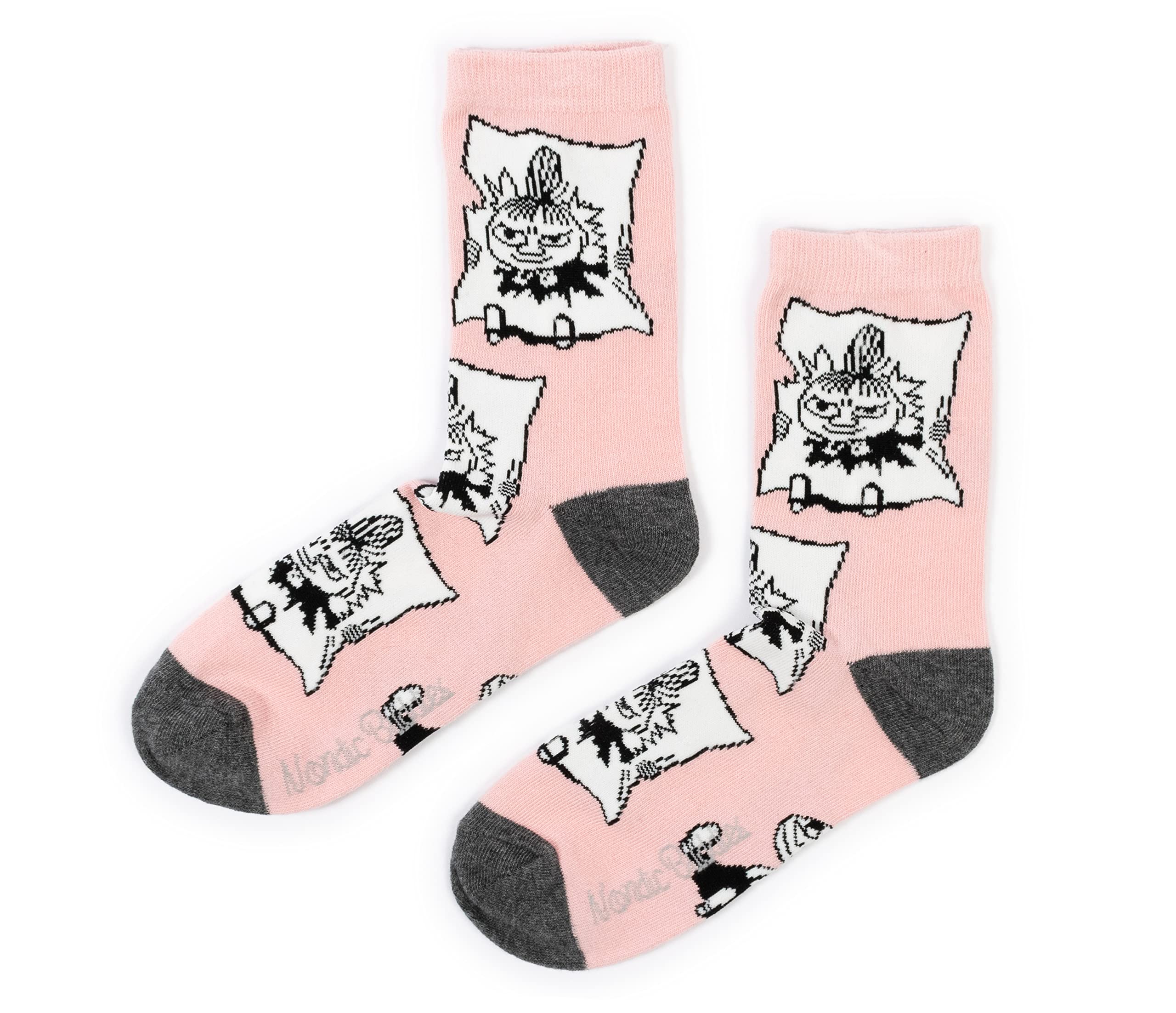 Little My Pranking Ladies Moomin Socks, Pink, EU36-42