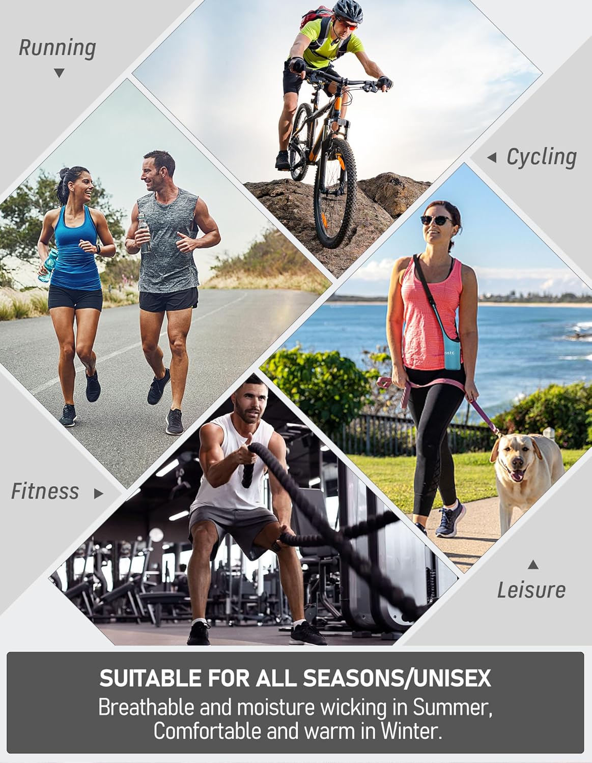 Airacker Athletic Running Ankle Cotton Socks, Low Cut Cushioned functional Anti-Blister Tab Sports Socks for Men Women 6pairs - Image 7