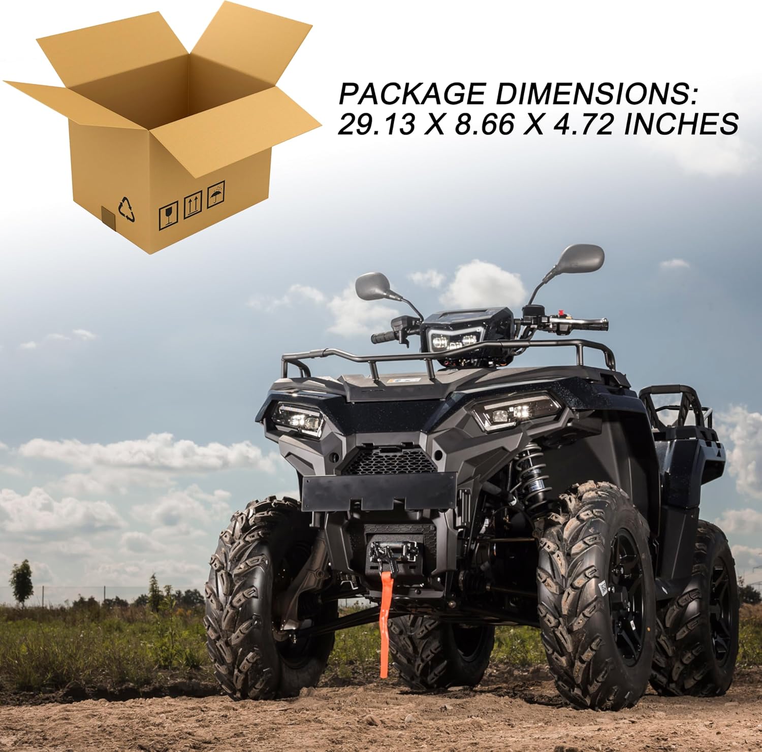 Front & Rear Rack Extender Kit for Sportsman 570 450 14-23, Storage Heavy Steel Rack Extender for Sportsman X2/SP/Touring 570/450 2014-2023 Accessories, Replace OEM #2879716, 2879717