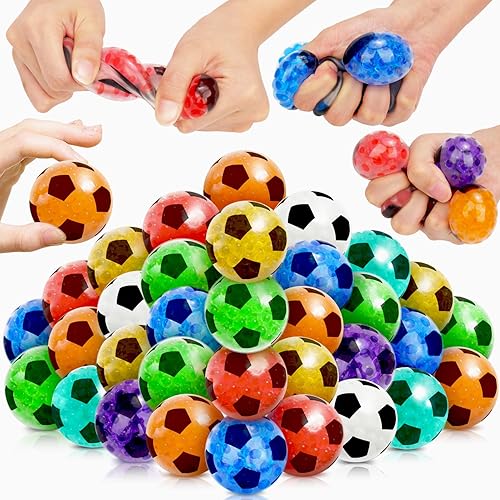Bolas estrujables para el estrés paquete de 32 bolas de estrés a granel Juguetes sensoriales Pelota blanda para ansiedad y estrés, relleno de