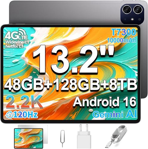 TECLAST ArtPad Tablette 13.2 Pouces 2.2K 120Hz, Gaming Ta…