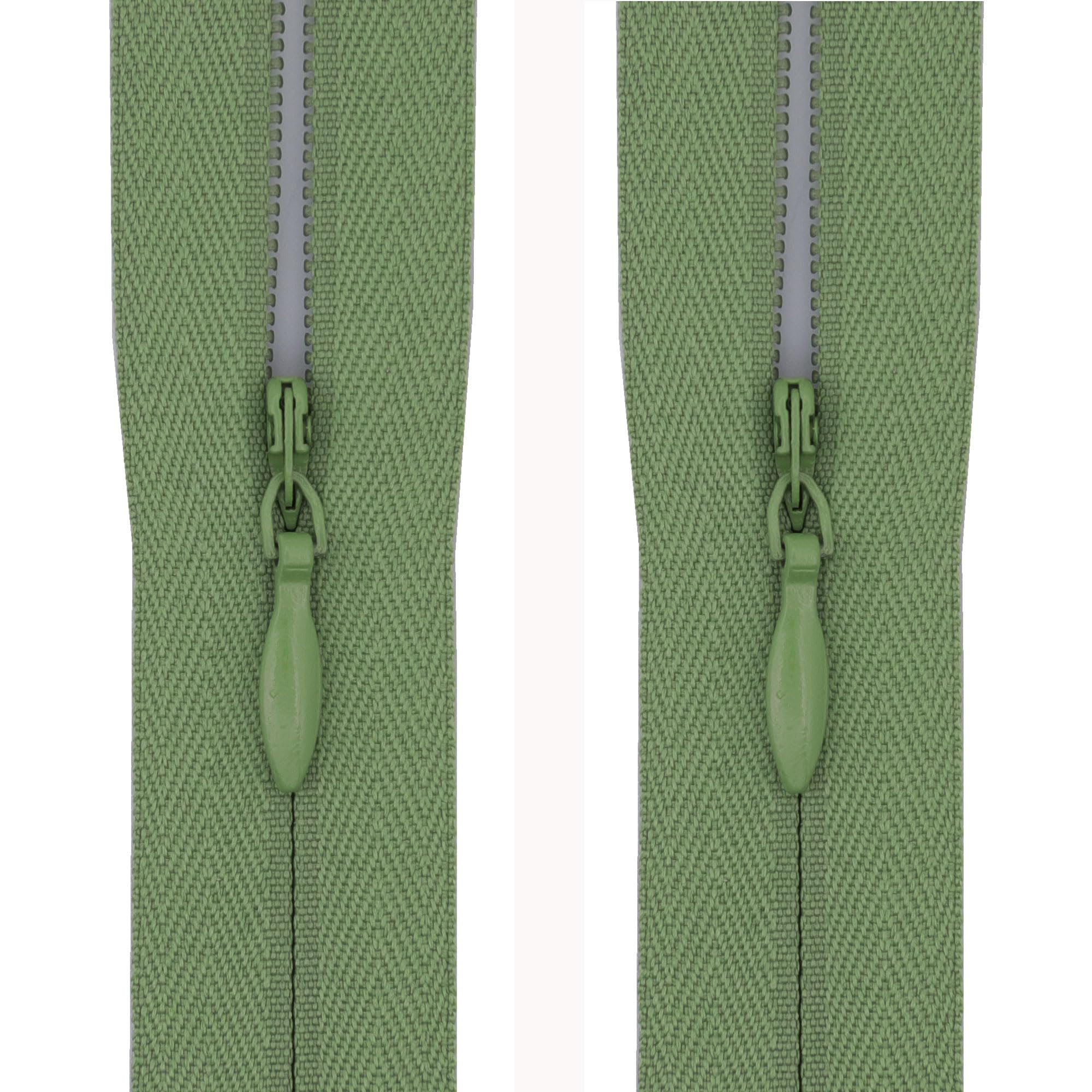 #3 Invisible Zips, 2 Pack, 9 Inch, Sage Green