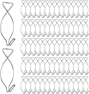 MOROBOR Ceiling Hook Clips, 100pcs Drop Ceiling Clips Grid Clips Suspended Ceiling Hooks for Office, Party, Home and Wedding Decor.(F2)