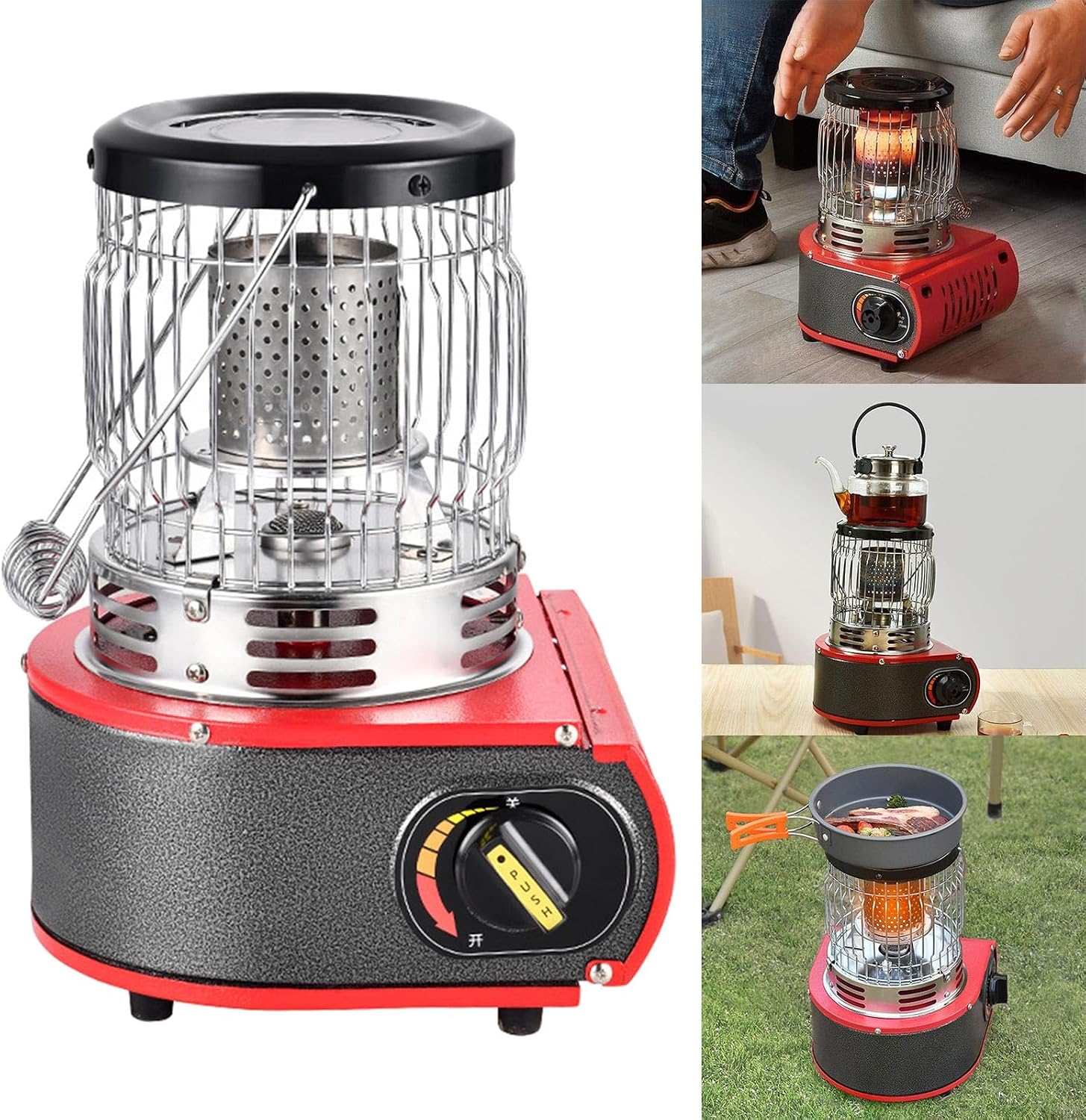 Outdoor Ice Fishing Picnics Stove Heaters Portable Outdoor Camping Windproof Burners Easy to Use Winter Camping Tent