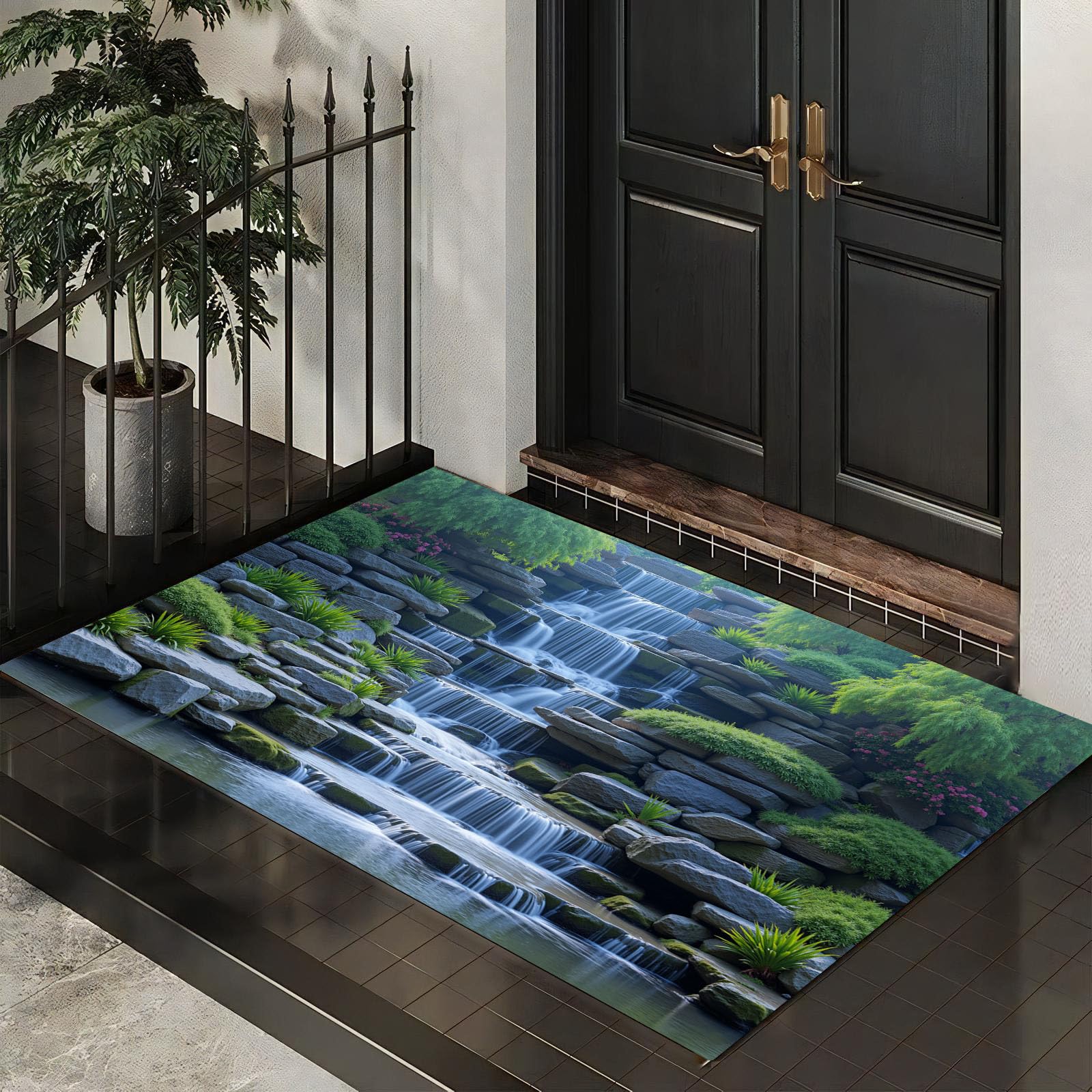 Paillasson l'art des Jardins Chinois pour sublimer votre couloir et entrée