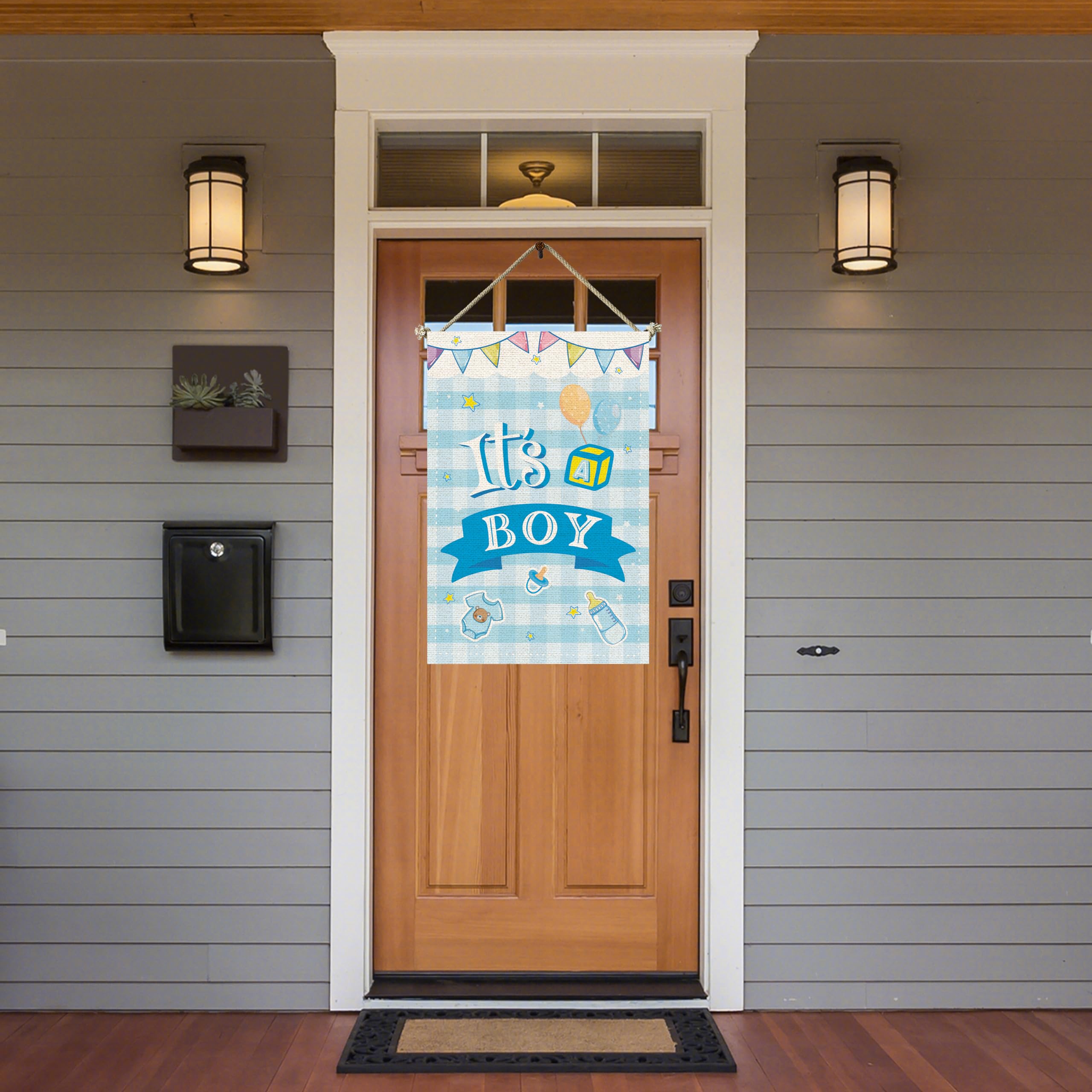 Dalaber Gartenflagge \"It's A Boy\" 30,5x45,7 Cm – Doppelseitig, Wetterfest, Perfekt Zur Baby-Begrüßung Im Garten