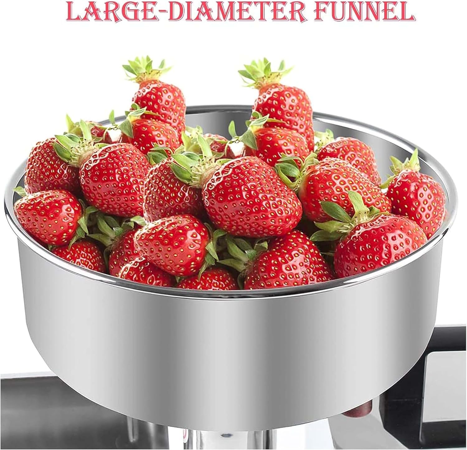 Commercial Electric Tomato Strainer Machine, Stainless Steel Food Milling Press for Jams, Sauces, and Canning