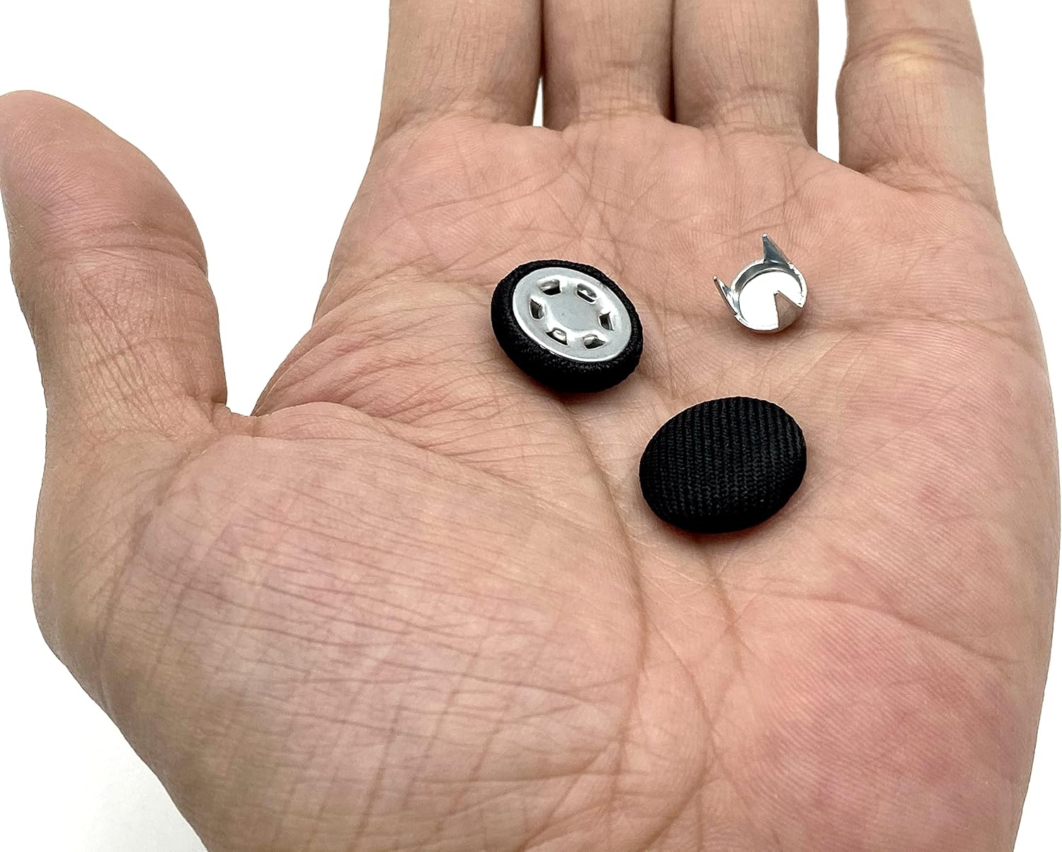 5/8" / 16mm Baseball Cap Trucker Cap Button top Hat Button Replacement Repair Making Supplies Black H155B