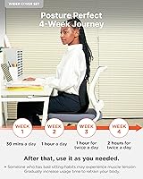 Vista 7 de curble Wider (Estándar Ancho) Juego de Fundas – Soporte para la Espalda Baja con Funda Desmontable, Soporte Lumbar Corrector de Postura de Espalda