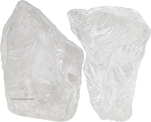 Miniatura 40 de Amazing Gemstone Cristales crudos de angelita y piedras curativas, rocas naturales para pulir, piedras y cristales crudos de bricolaje, 2 piezas