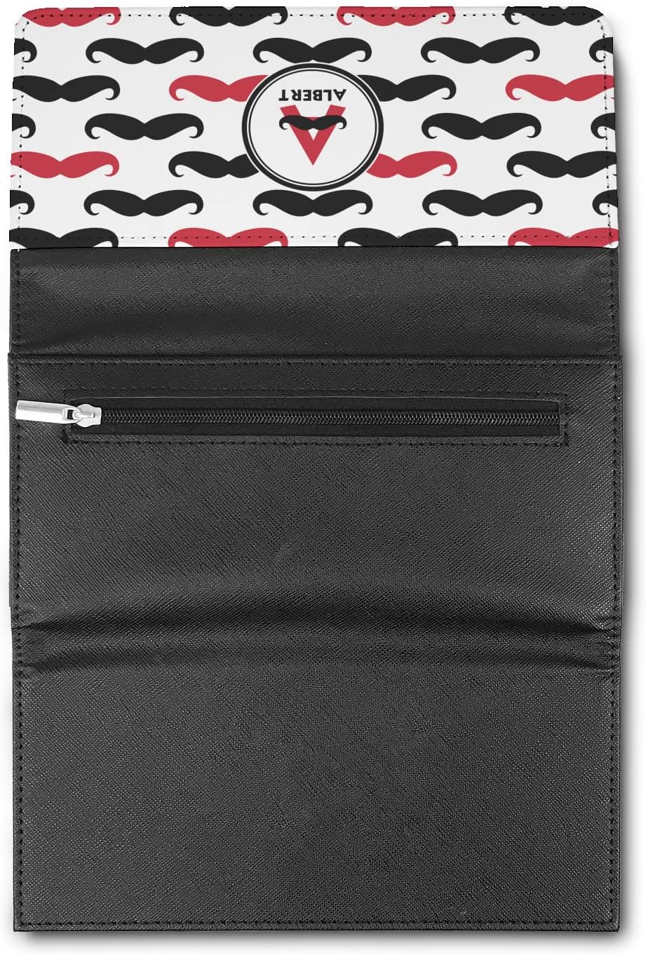 Personalized Mustache Print Leatherette Ladies Wallet