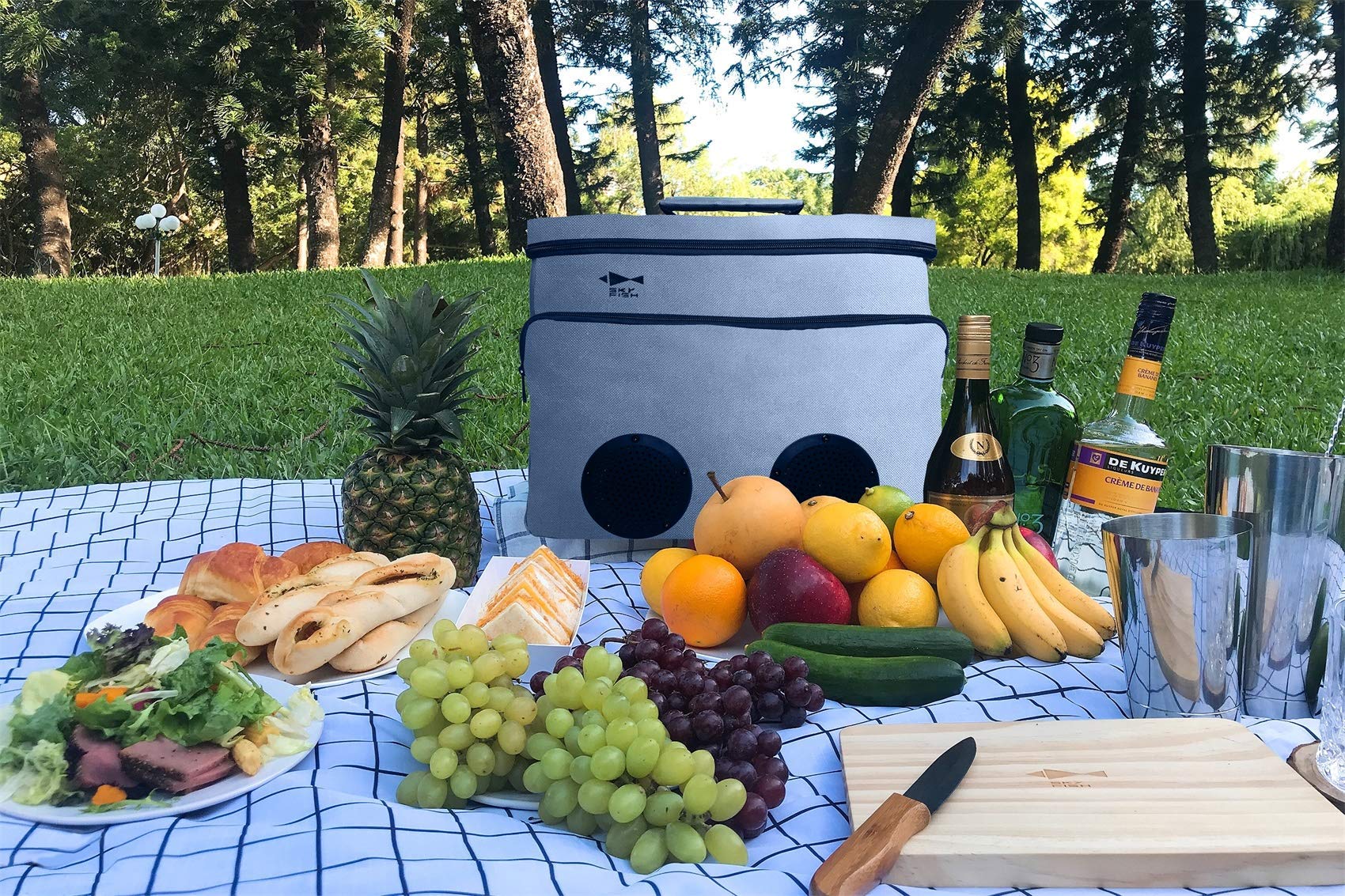 Borsa da viaggio per barman, Sky Fish 13 pezzi Kit da barman che include strumenti da bar e borsa da bar isolata per viaggi, campeggio, picnic e feste.
