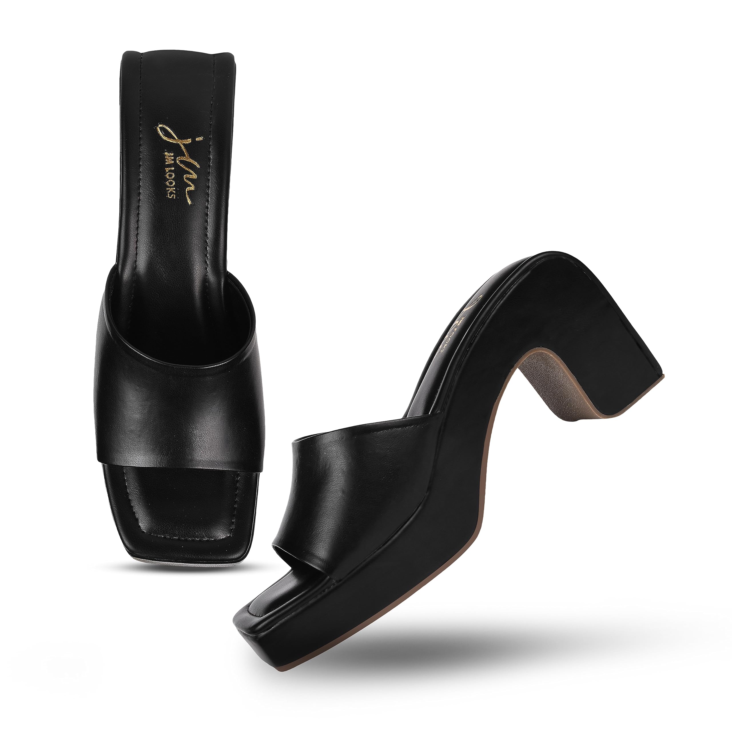 JM LOOKS Latest Trend Extra Cushioned Open Toe Heels for Office, Parties, and Formal Elegance (B0CH8C6WRG) Amazon Price History, Amazon Price Tracker