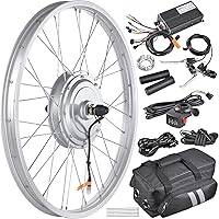 Vista 1 de AW Electric Bicycle Front Wheel 2024Inch E-Bike Conversion Kit 36V 750W Ebike Wheel Kit Thumb Throttle Hub Bicycle Conversion Motor Kit