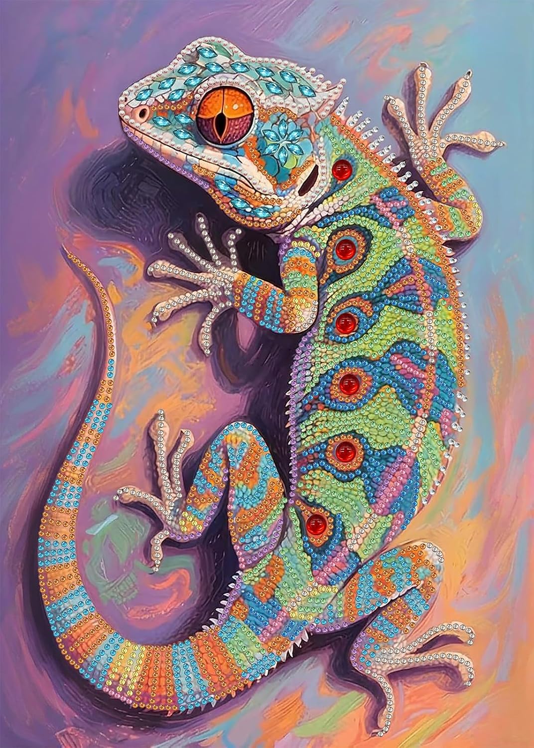 XIYOUVIGOR Chameleon Diamond Art Special Shape, 5D Diamond Painting Kits