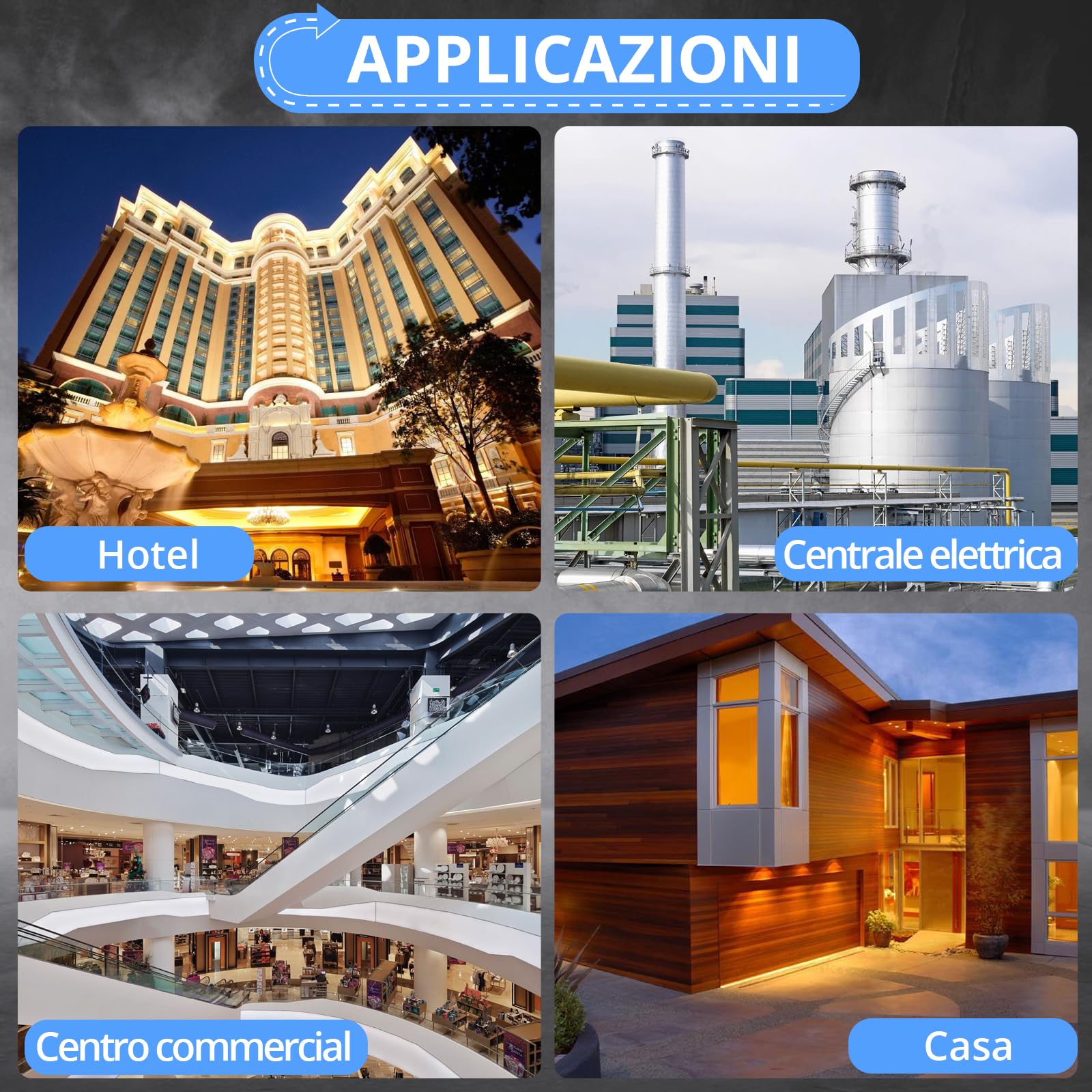 CAMWAY 36 Moduli Scatola Elettrica Esterno,Quadro Elettrico Esterno con Terminale IP65 Impermeabile per Giardino Cortile Garage